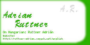 adrian ruttner business card