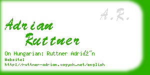 adrian ruttner business card